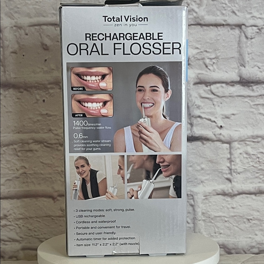 Rechargeable Oral Flosser USB Rechargeable, Cordless, Three convenient modes